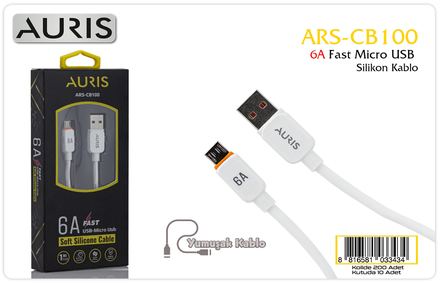 Auris CB100 6A Micro Fast Slikon Kablo